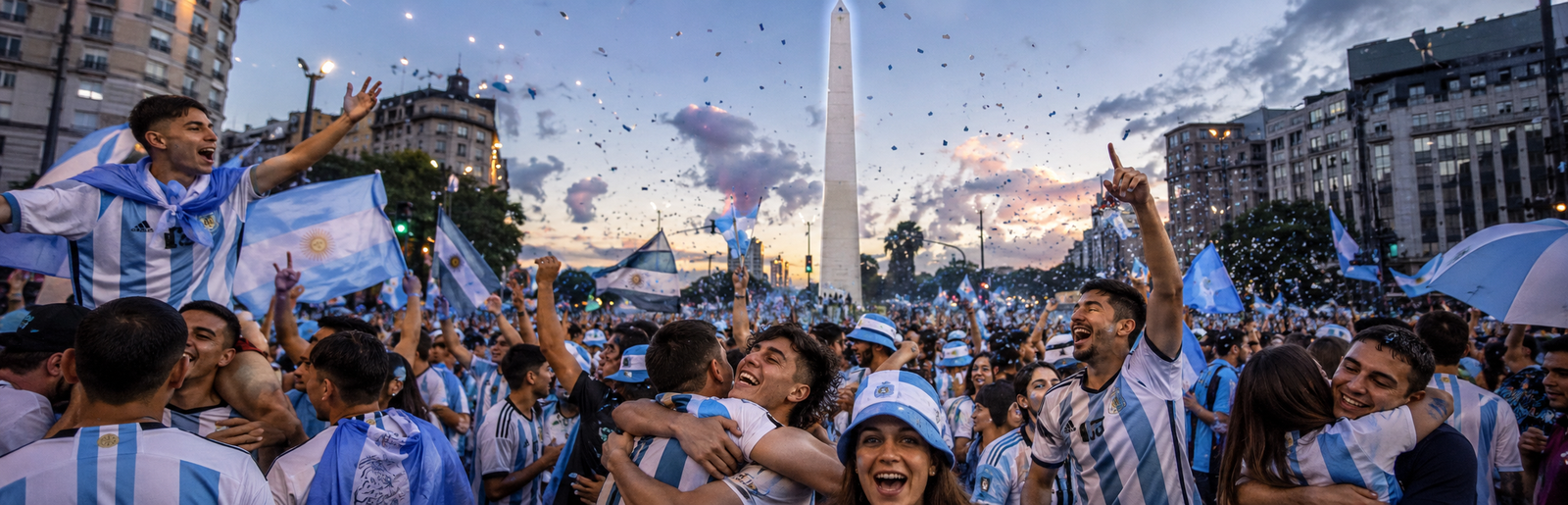 Cómo se vive el Mundial en Buenos Aires durante los festejos en el Obelisco