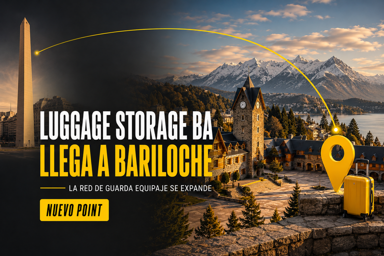 Luggage Storage BA llega a Bariloche y conecta Buenos Aires con su nueva ubicación de guarda equipaje en la Patagonia.